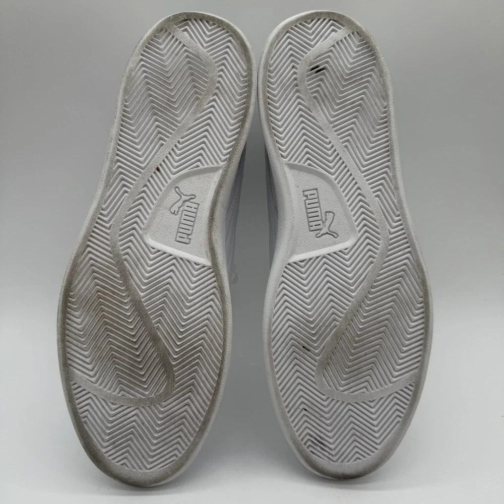 Puma Ace Court Men's White Leather Sneakers Casual‎ Shoes Size 12